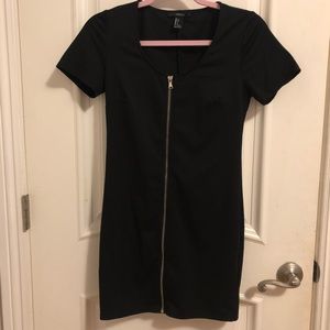 Black Zip Up Dress